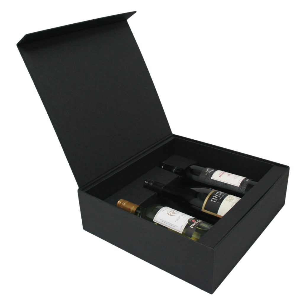 3 Bottle Wine Hinged Presentation Box Duncan Packaging
